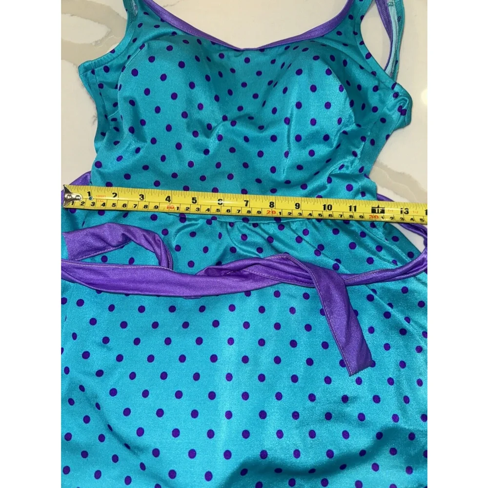 Vintage Some Body Mainstream bullet bra bathing suit union made Blue & Purple - Picture 4 of 12